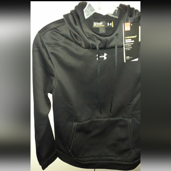 NOS Women's Sz XS BLK Under Armour STORM Hoodie, Winterwear COLDGEAR Pullover - Picture 11 of 12